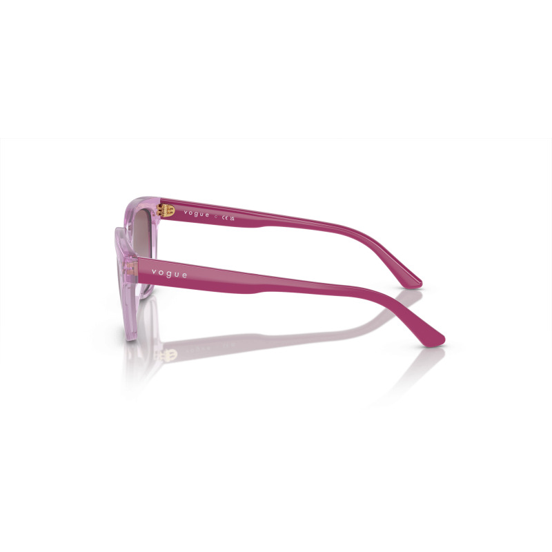 Óculos De Sol Para Crianças Vogue Eyewear Feminino 0vj2021 Transparent Pink Violet Gradie